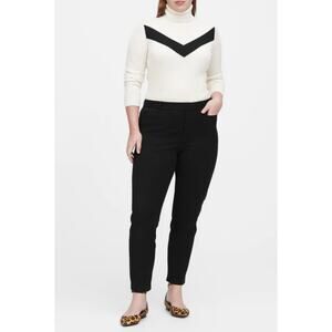 Banana Republic Curvy Sloan Slimming Sculpting Bi-Stretch Pants Black Sz‎ 12 NWT